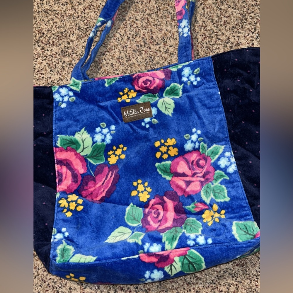 Matilda Jane Blue and Pink Floral Tote
